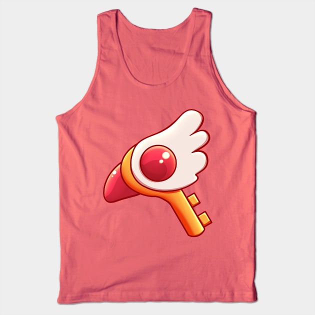 Cardcaptor Sakura Key Original Dormant Wing Necklace Tank Top by hitoridraws